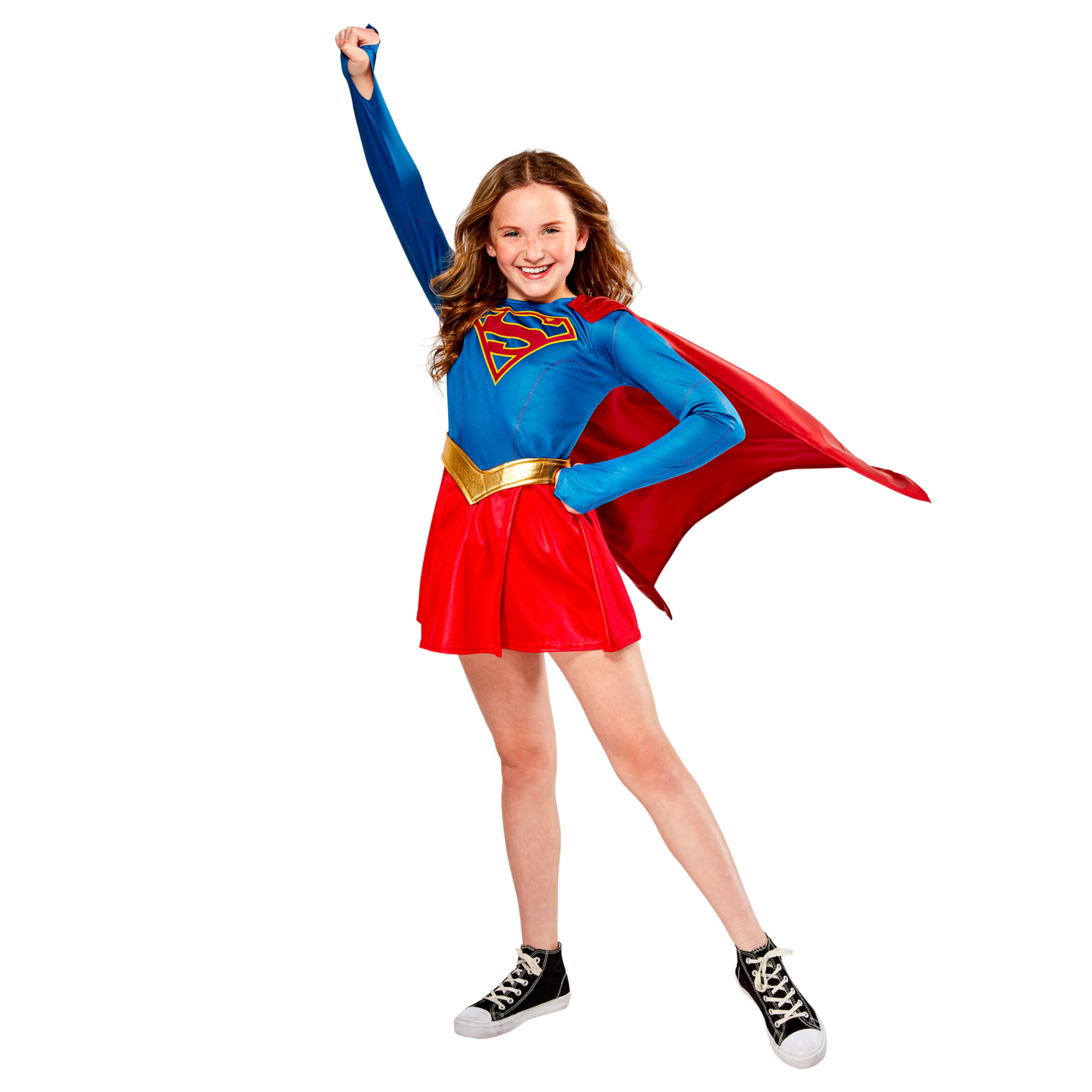 rubie-s-deluxe-supergirl-kost-m-kleid-kinder-gr-e-s-3-4-jahre image 1