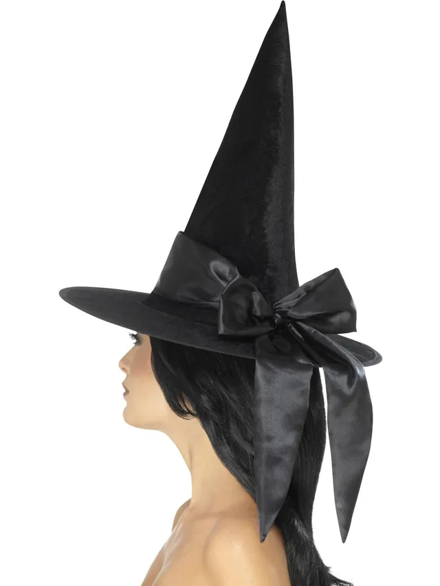 smiffys-fever-hexenhut-deluxe-schwarz-mit-schleife image 1