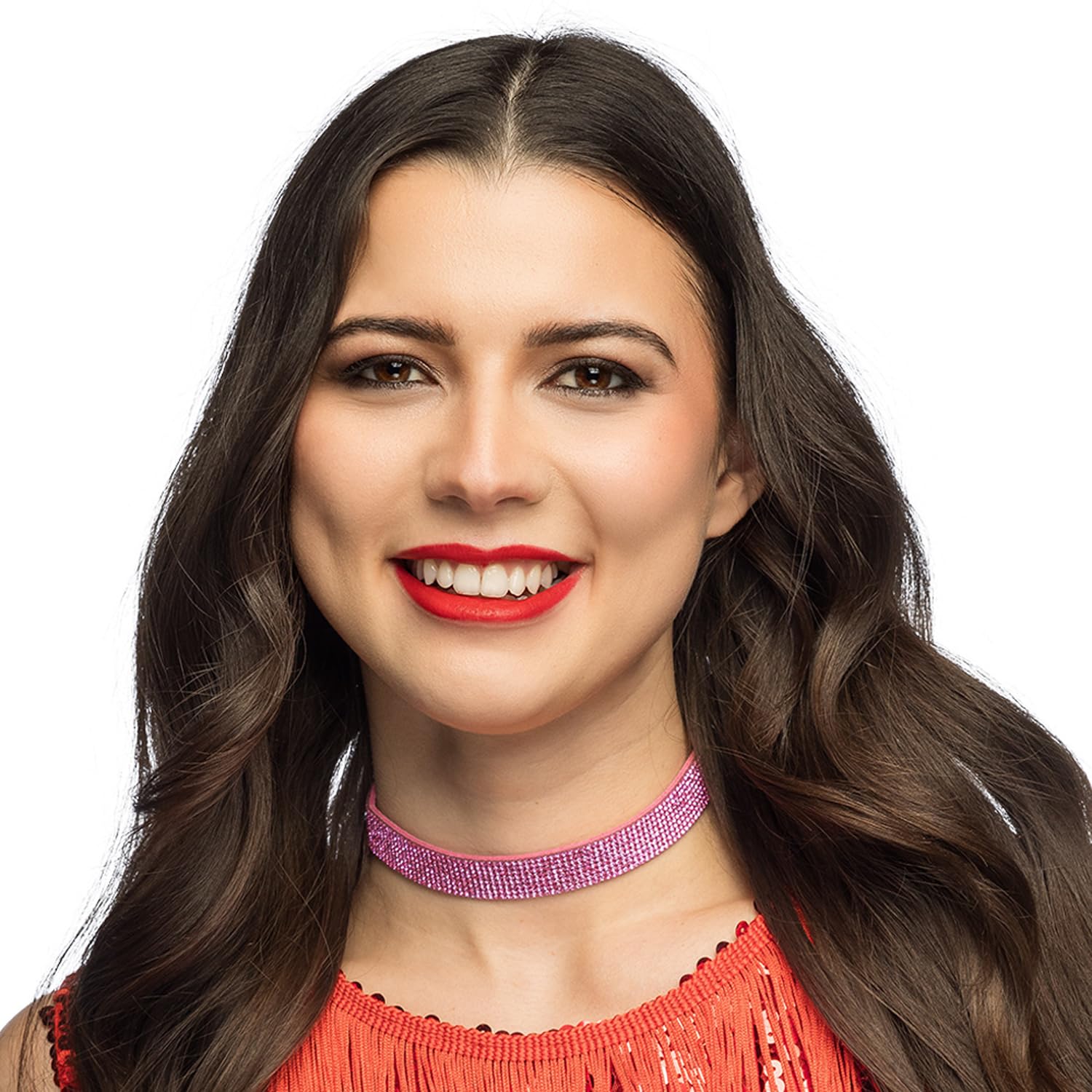 boland-accessories-crystal-choker-halskette-rot-glitzersteine image 6