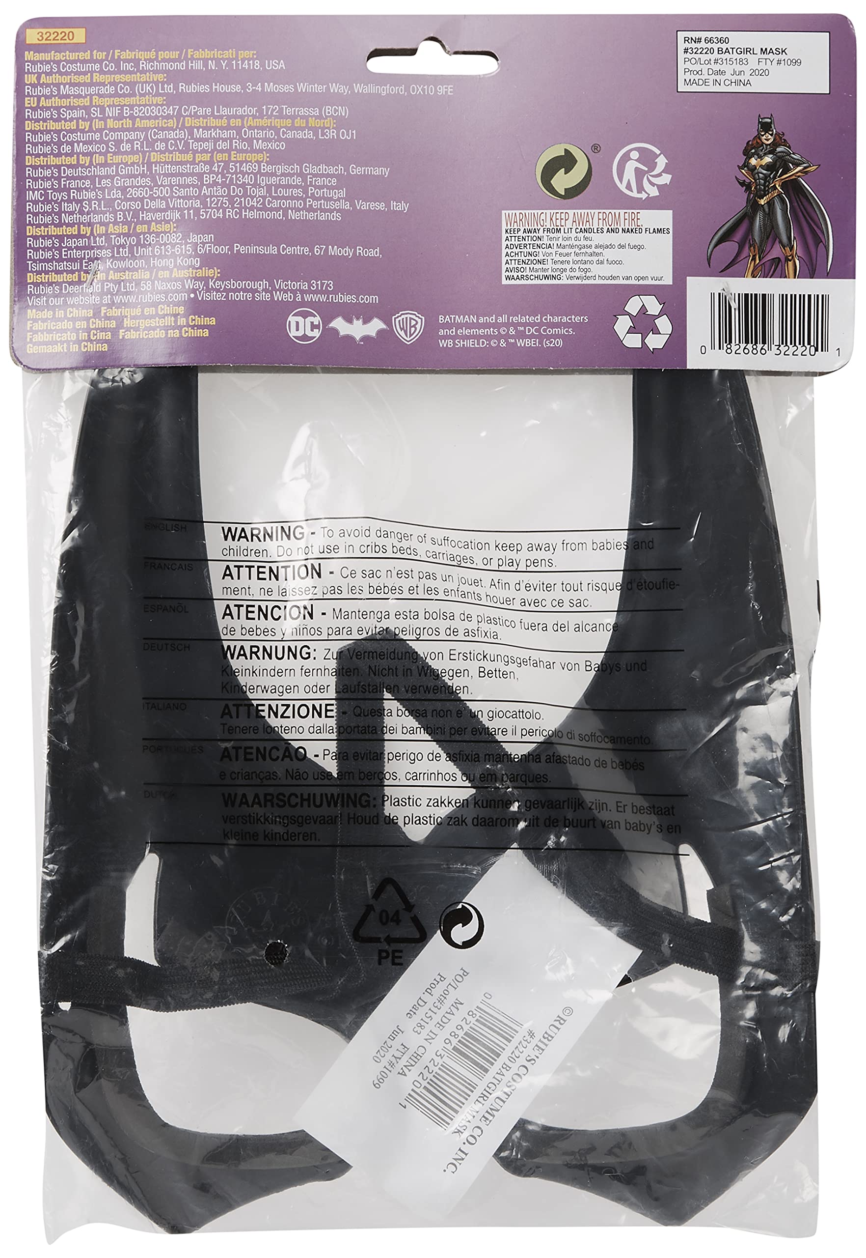rubie-s-deluxe-dc-batgirl-damen-maske-augenmaske image 5