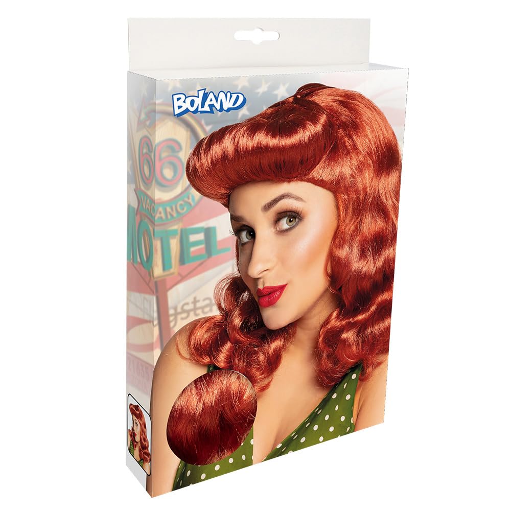 boland-wigs-85050-pin-up-girl-per-cke-rotbraun-rockabilly image 2