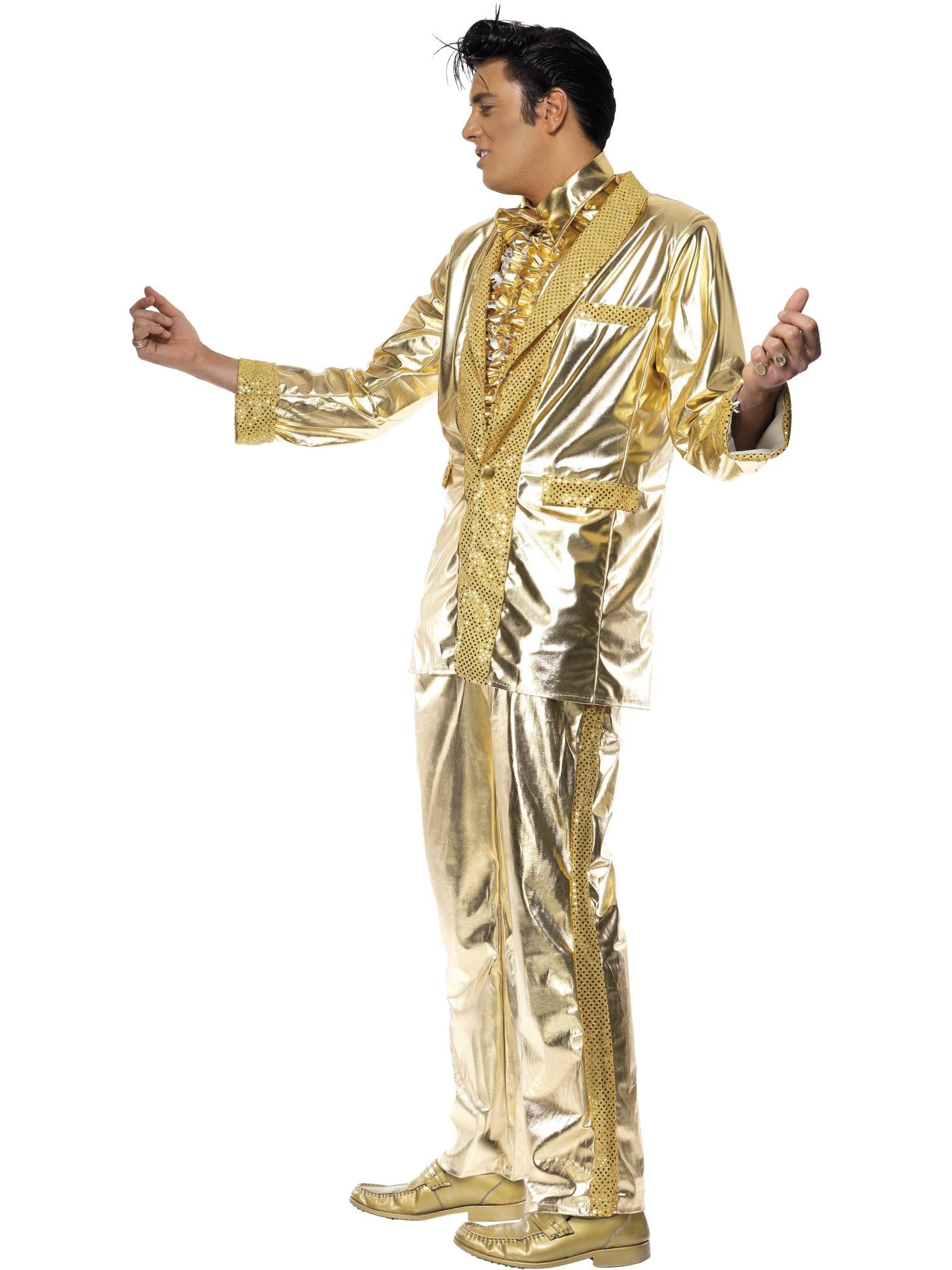 smiffys-fever-elvis-gold-herrenkost-m-gr-m-lizenziert image 3