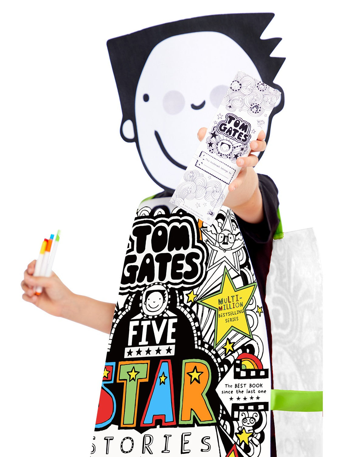 smiffys-tom-gates-kost-m-kinder-tabard-zum-ausmalen image 4