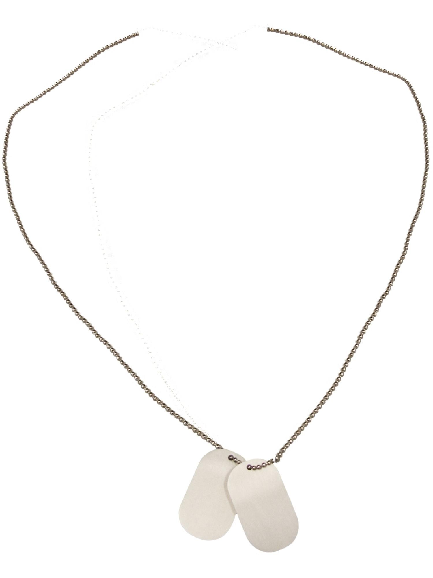 smiffys-fever-dogtags-kette-silber-soldaten image 2