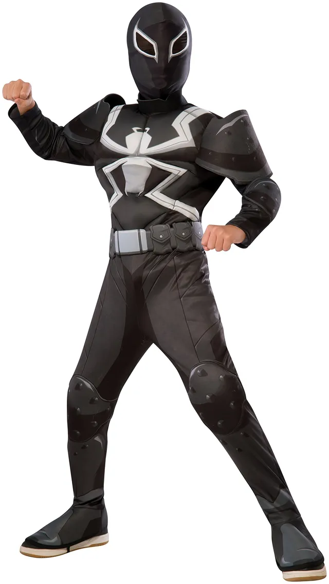 rubie-s-deluxe-agent-venom-kinderkost-m-spider-man-maske image 1