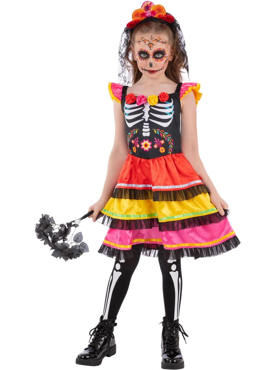 smiffys-fever-m-dchen-day-of-the-dead-kleid-13-14 image 1