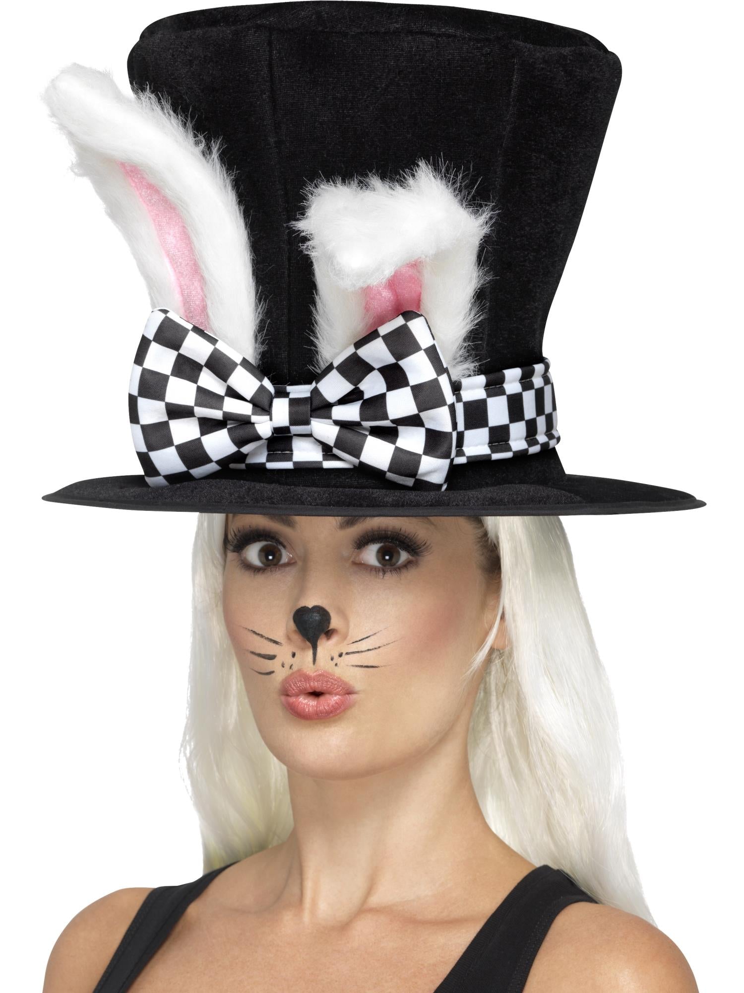 smiffys-fever-tea-party-march-hare-top-hat-zylinder-schwarz image 1