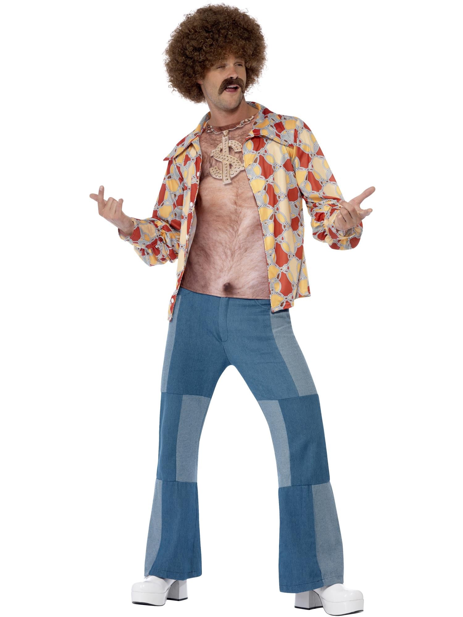 smiffys-fever-70s-hairy-chest-kost-m-top-m-nude-behaart image 4