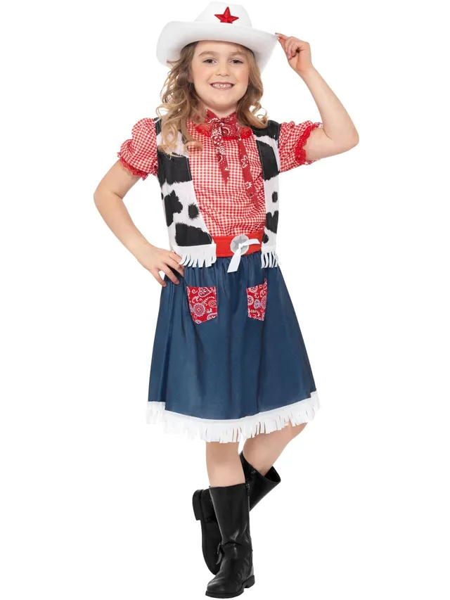 smiffys-fever-cowgirl-sweetie-kost-m-m-dchen-gr-m-mit-hut image 1
