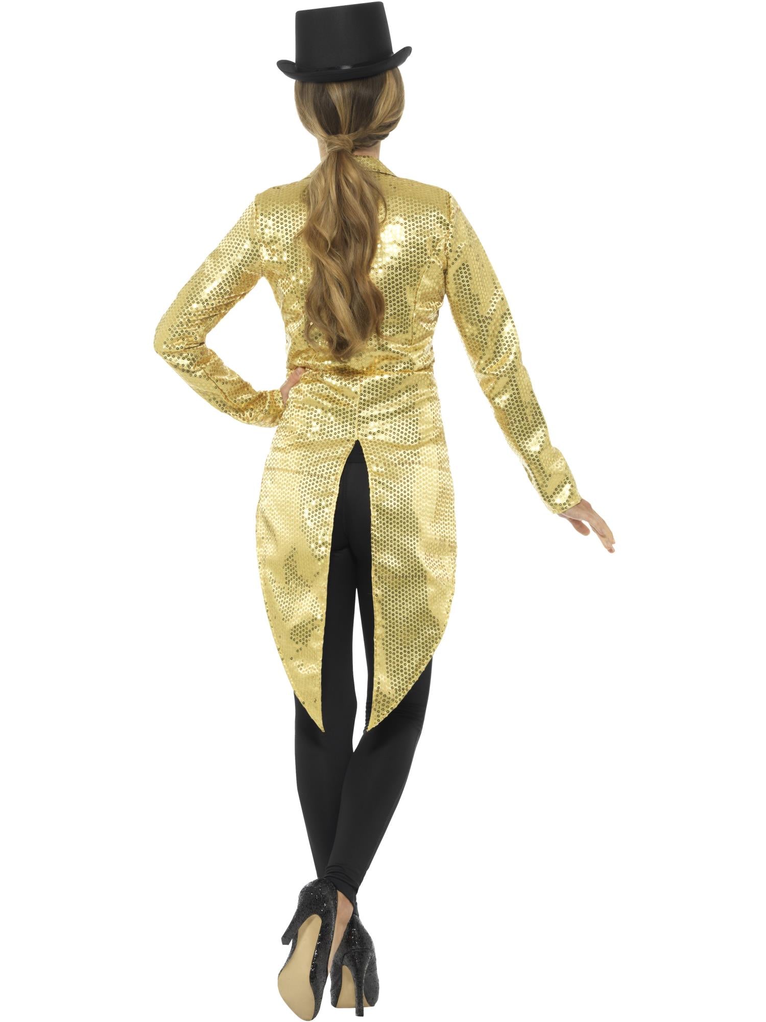 smiffys-fever-pailletten-frack-jacke-damen-gold-s image 2