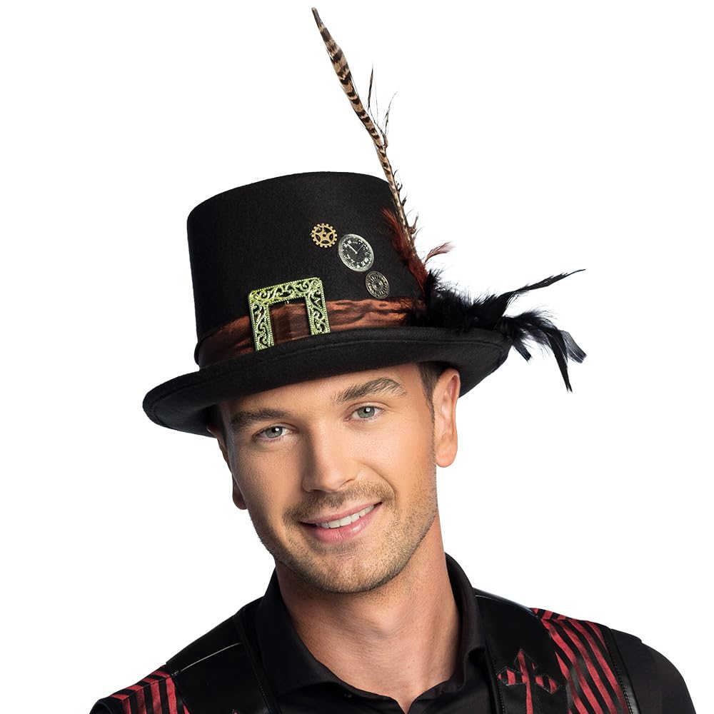 boland-headwear-steampunk-hut-plumepunk-59-cm-schwarz image 3