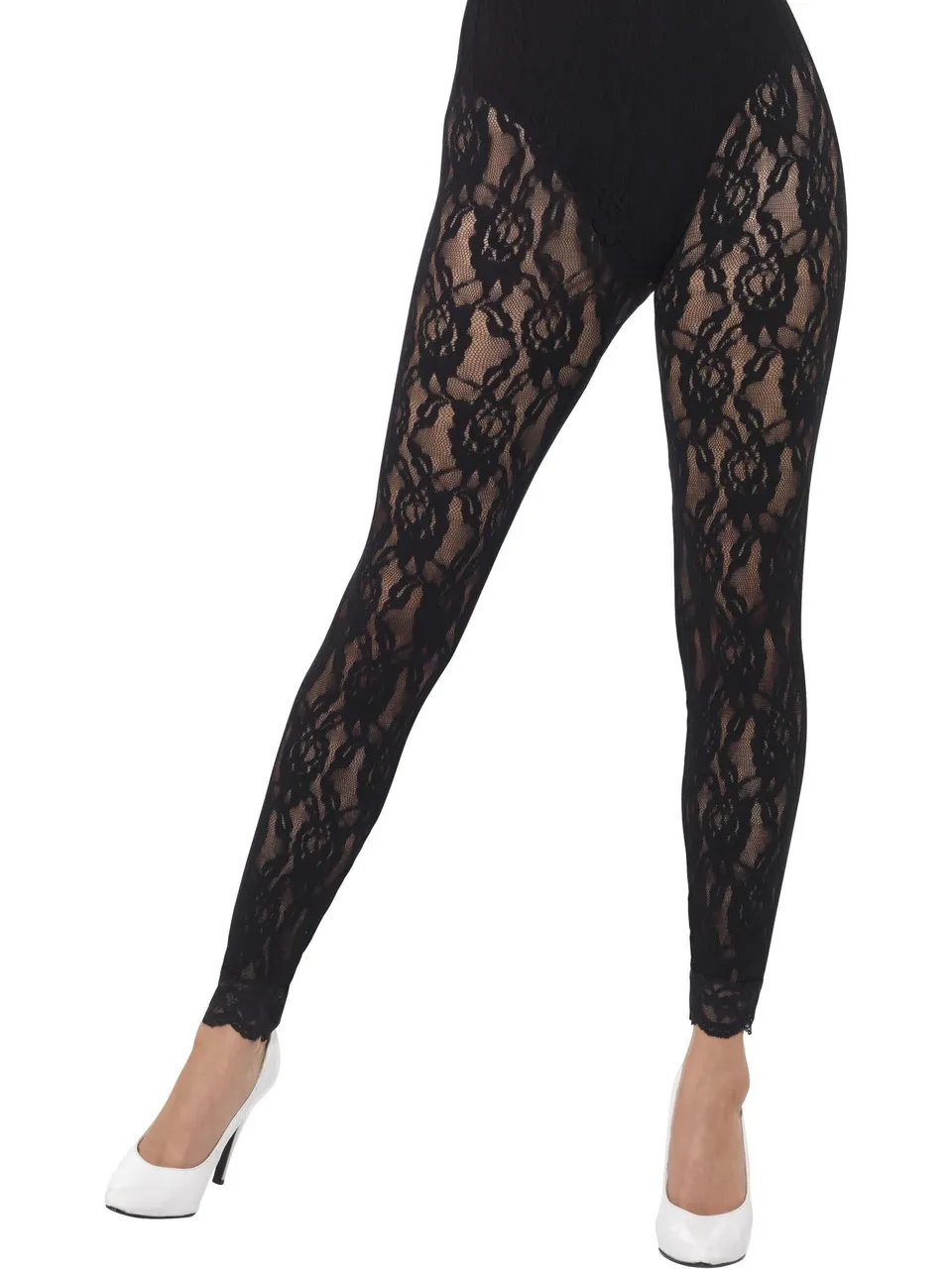 smiffys-fever-80s-spitzen-leggings-schwarz-damen image 1