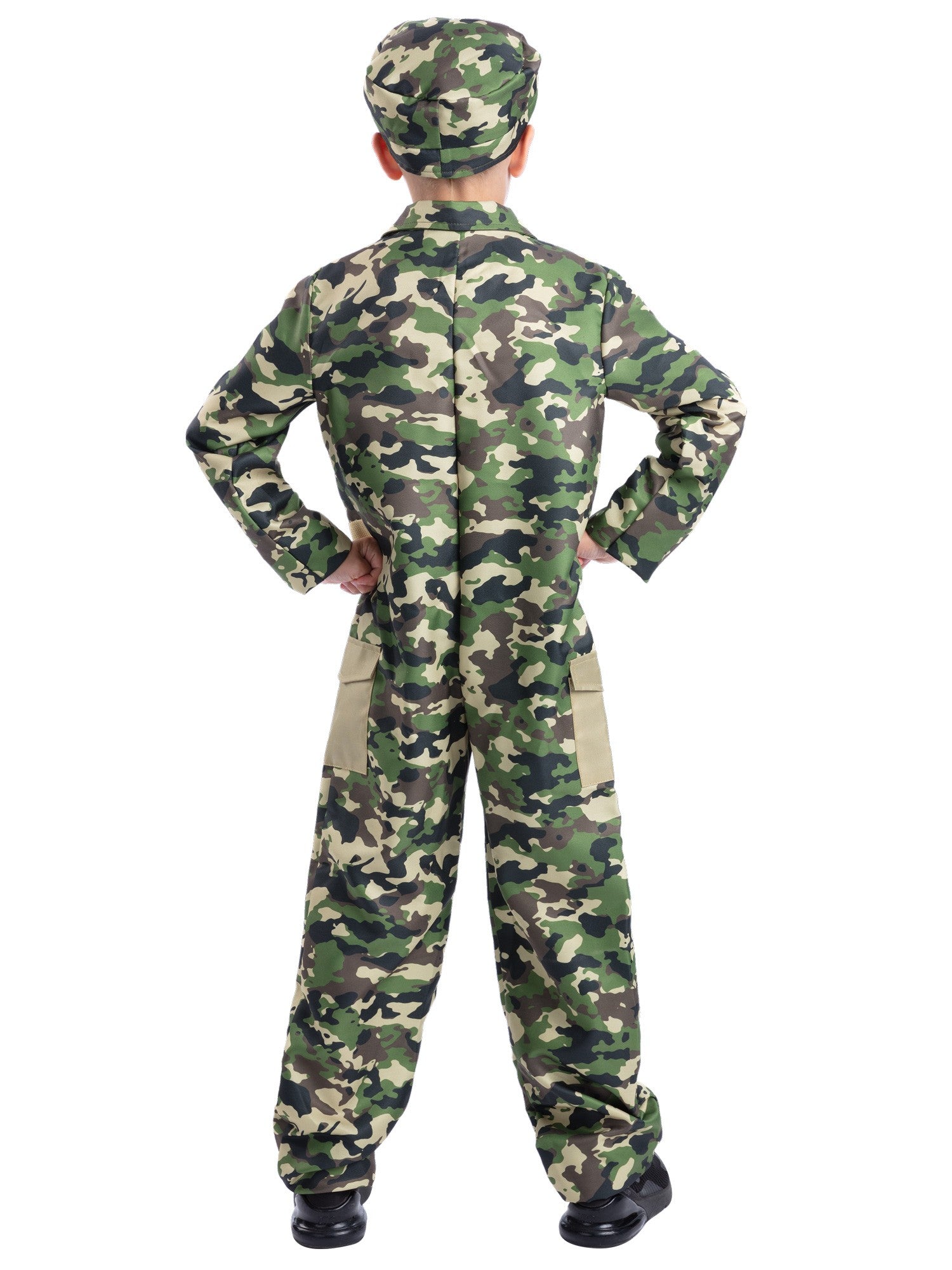 smiffys-fever-army-kost-m-kinder-tarn-overall-gr-l image 2