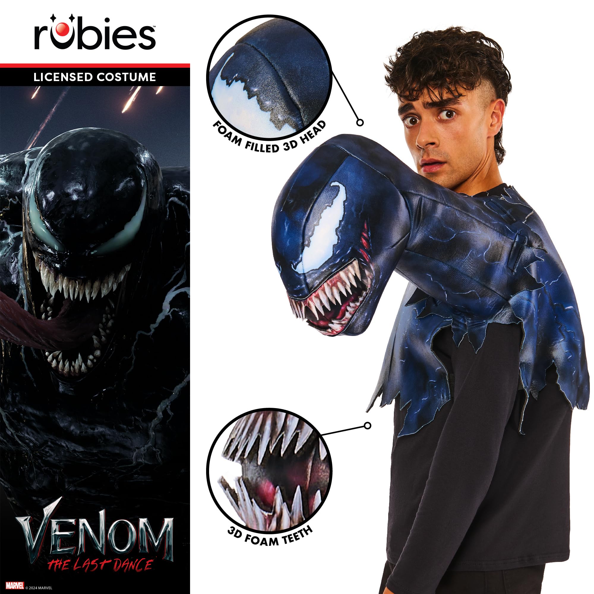 rubie-s-deluxe-venom-symbiote-herrenkost-m-one-size-marvel image 3