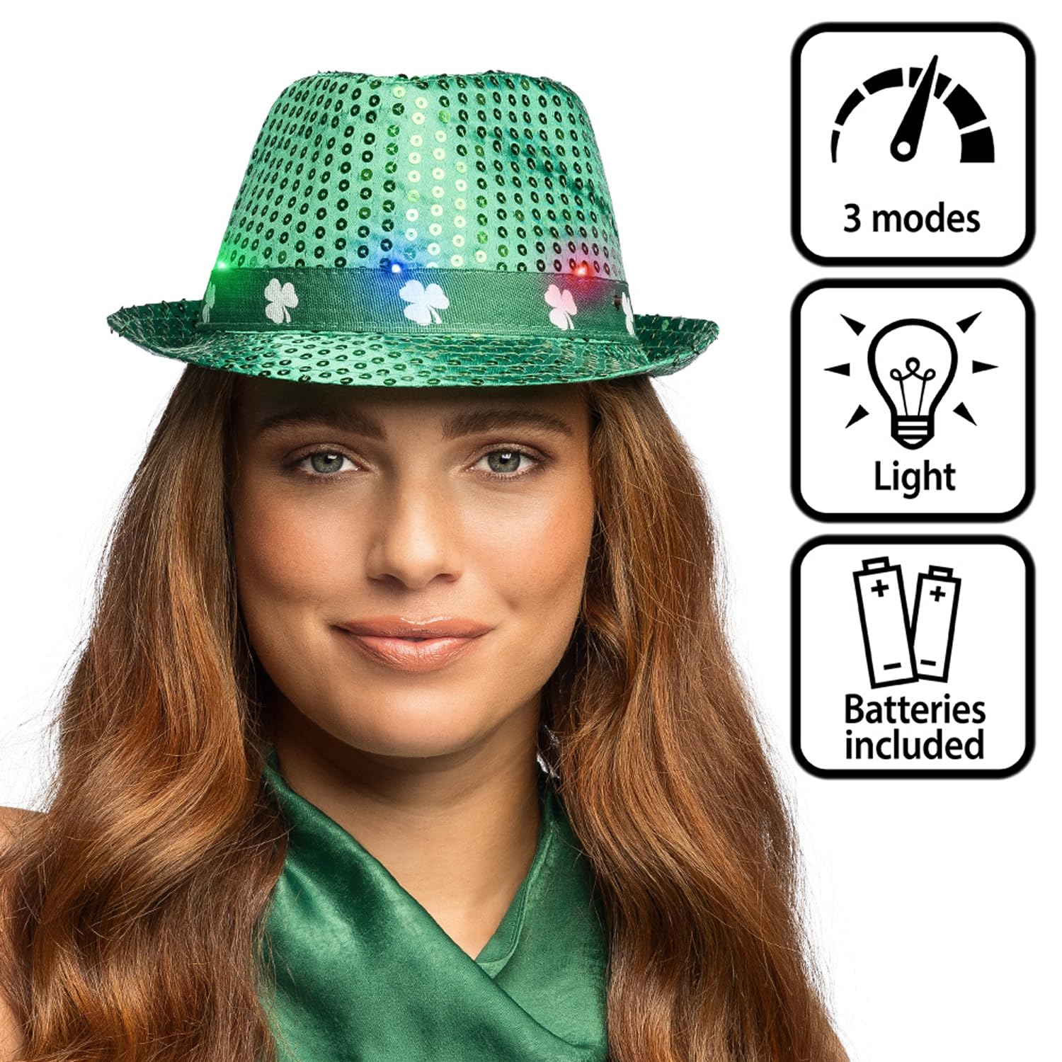 boland-44934-led-hut-kleeblatt-fedora-gr-n-pailletten image 6