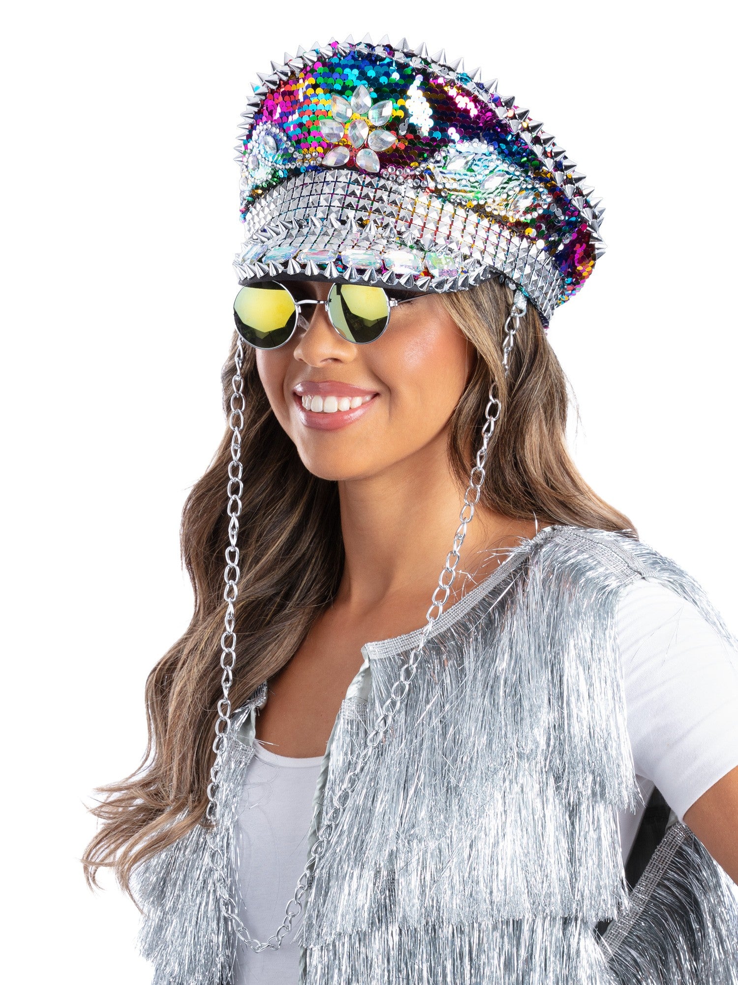 smiffys-fever-kapit-nsm-tze-pailletten-regenbogen image 3