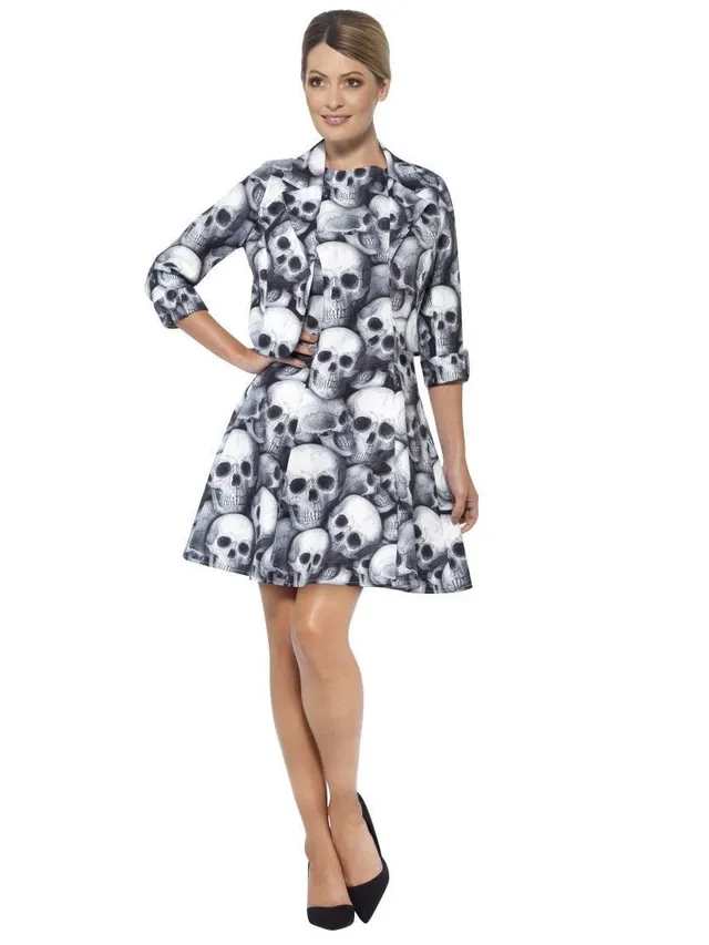 smiffys-stand-out-suits-skeleton-kost-m-kleid-m-wei image 1