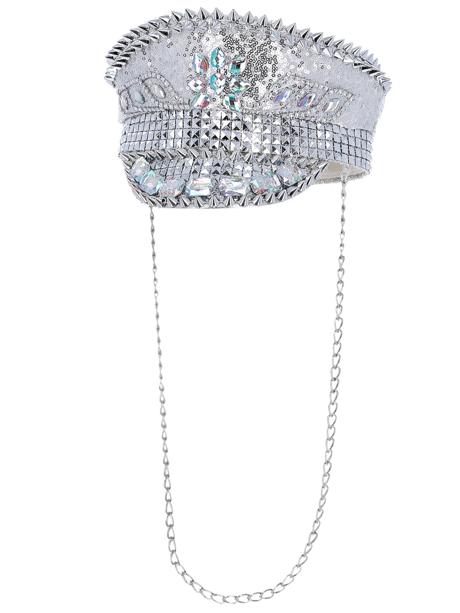 smiffys-fever-capit-nsm-tze-silber-pailletten-mit-kette image 3
