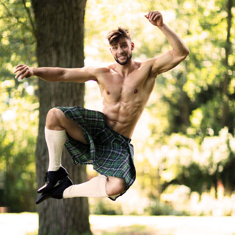 boland-mr-tartan-schottenrock-kilt-gr-n-einheitsgr-e-karo image 3