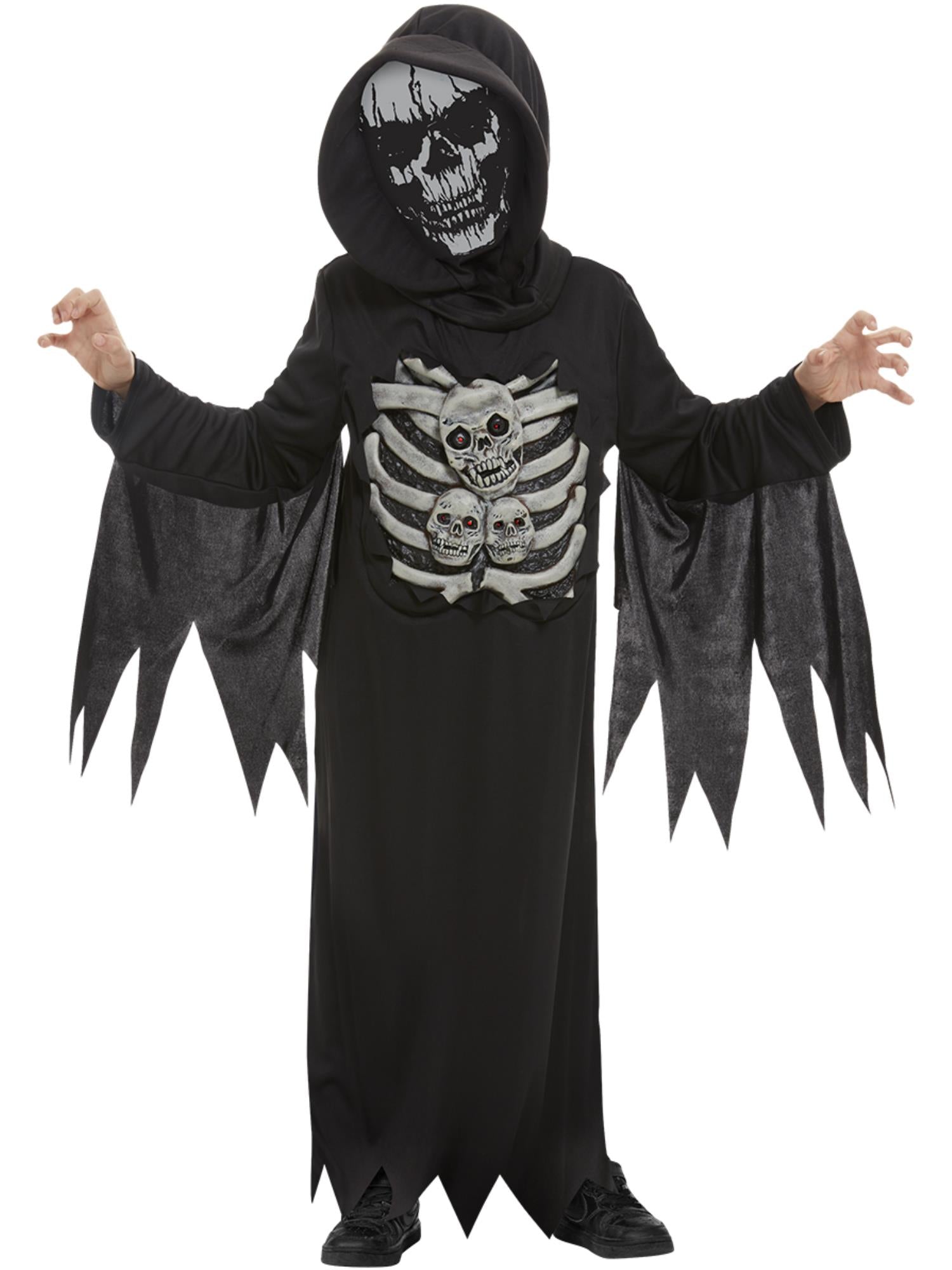 smiffys-fever-skeleton-reaper-kost-m-jungen-schwarz image 4