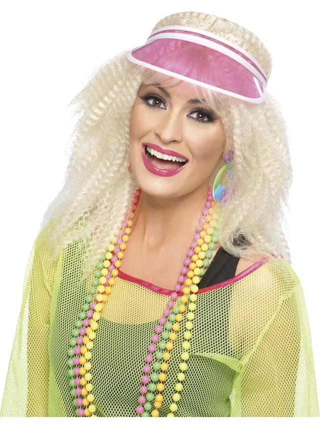 smiffys-fever-poker-visor-retro-pink image 1