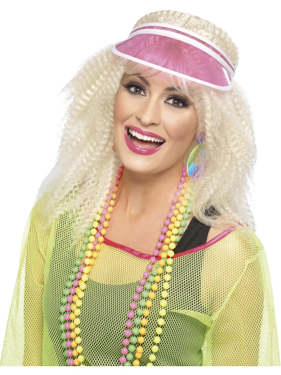 smiffys-fever-poker-visor-retro-pink image 1
