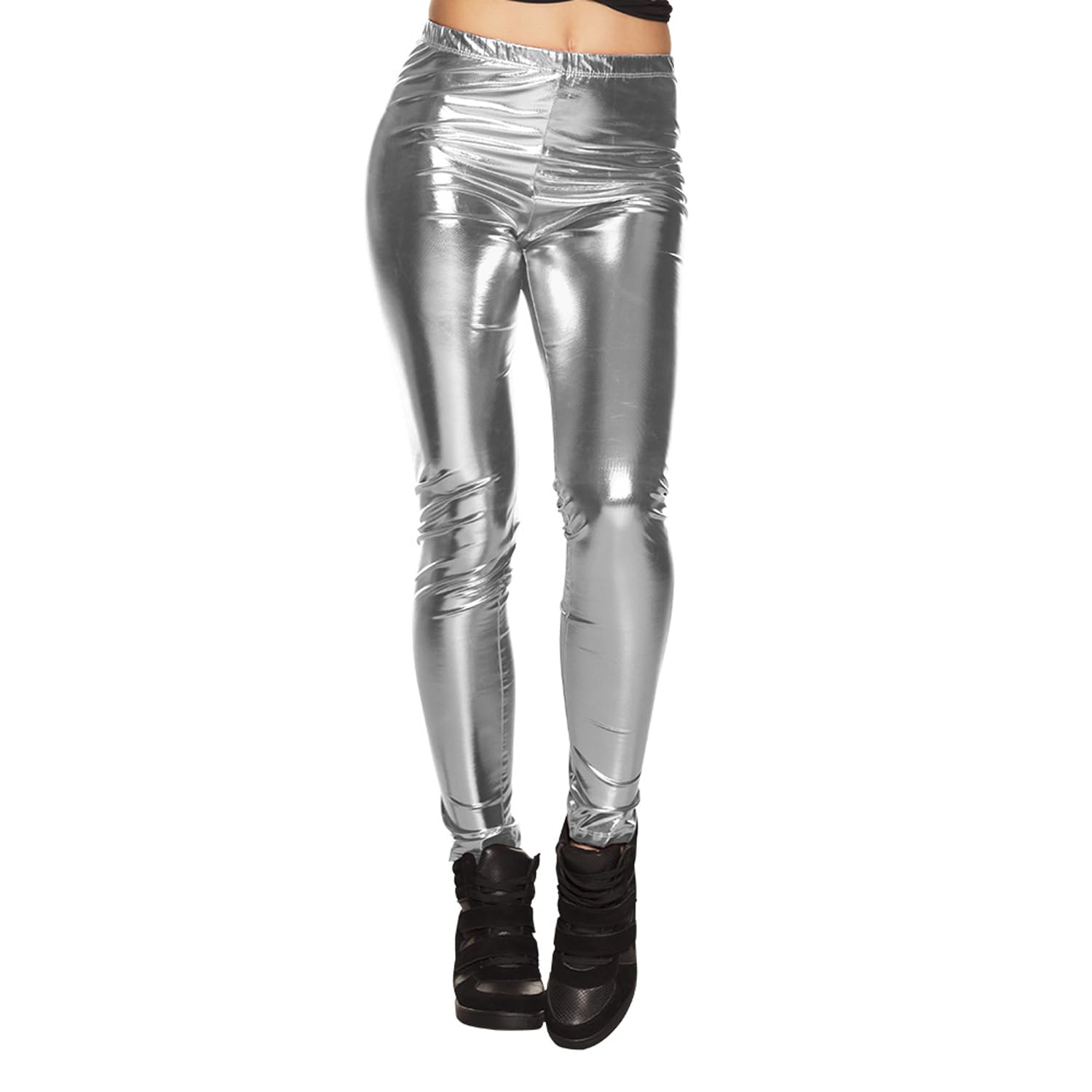 boland-metallic-leggings-silber-gl-nzende-stretch-hose image 1