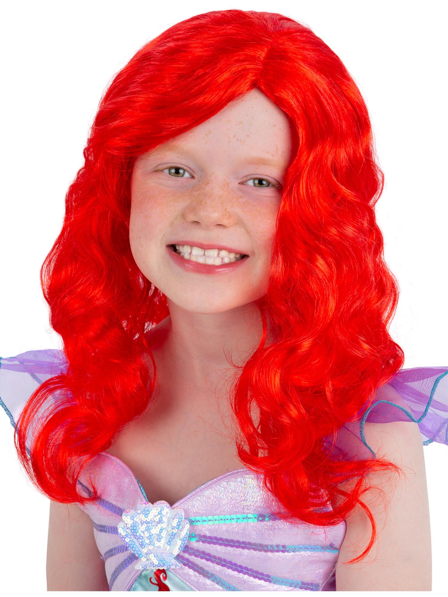 smiffys-fever-mermaid-wig-per-cke-rot-lang-kinder image 1