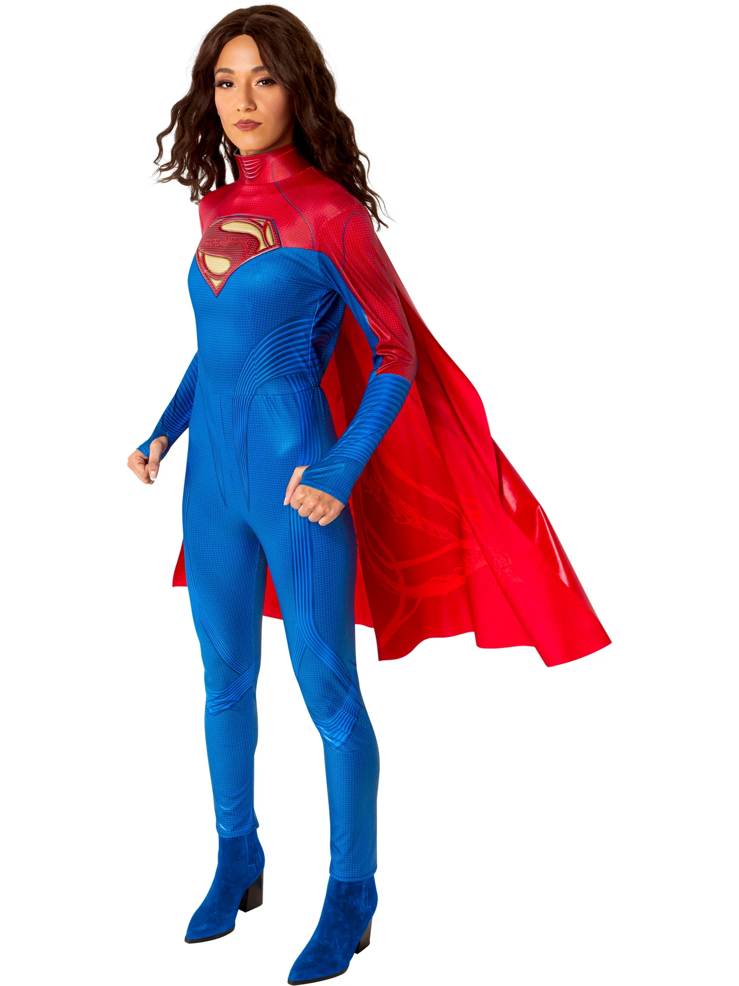 rubies-supergirl-kost-m-klassik-erwachsene-overall-cape image 1