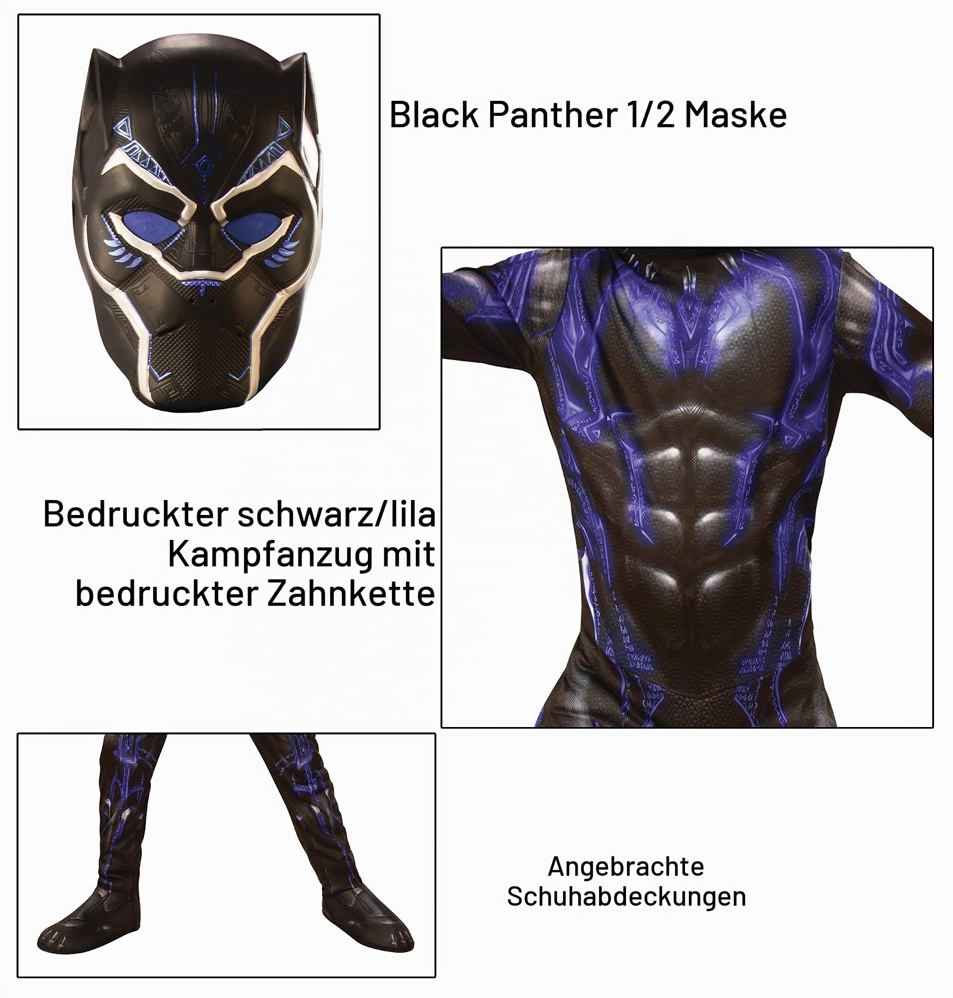 rubie-s-deluxe-black-panther-endgame-kost-m-kinder-m image 3