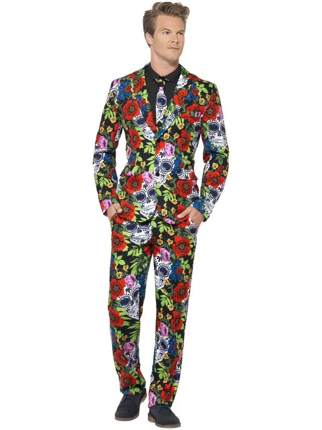 smiffys-stand-out-suits-day-of-the-dead-anzug-xl image 1