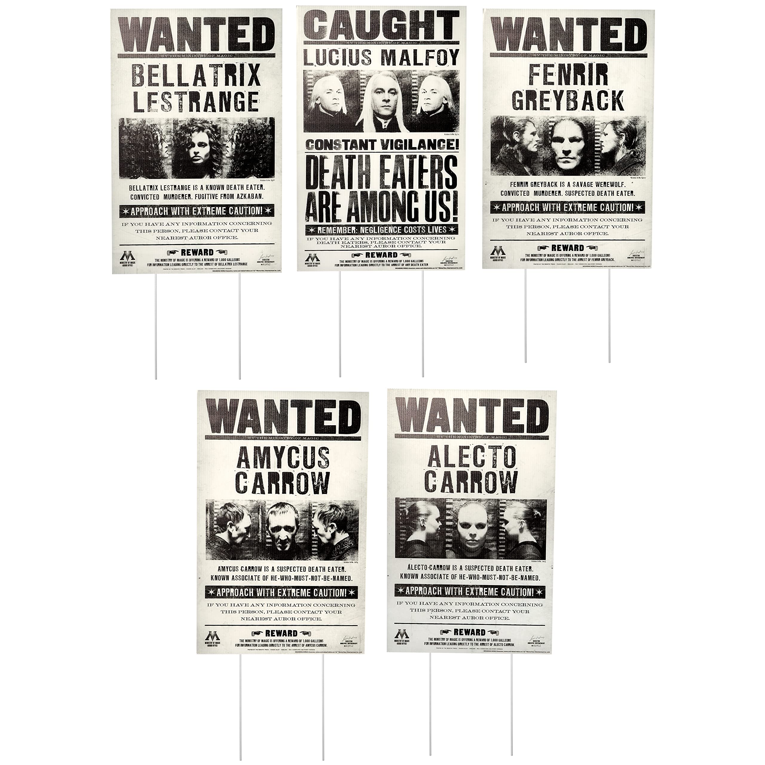 rubie-s-deluxe-harry-potter-wanted-schilder-5er-rasendeko image 1