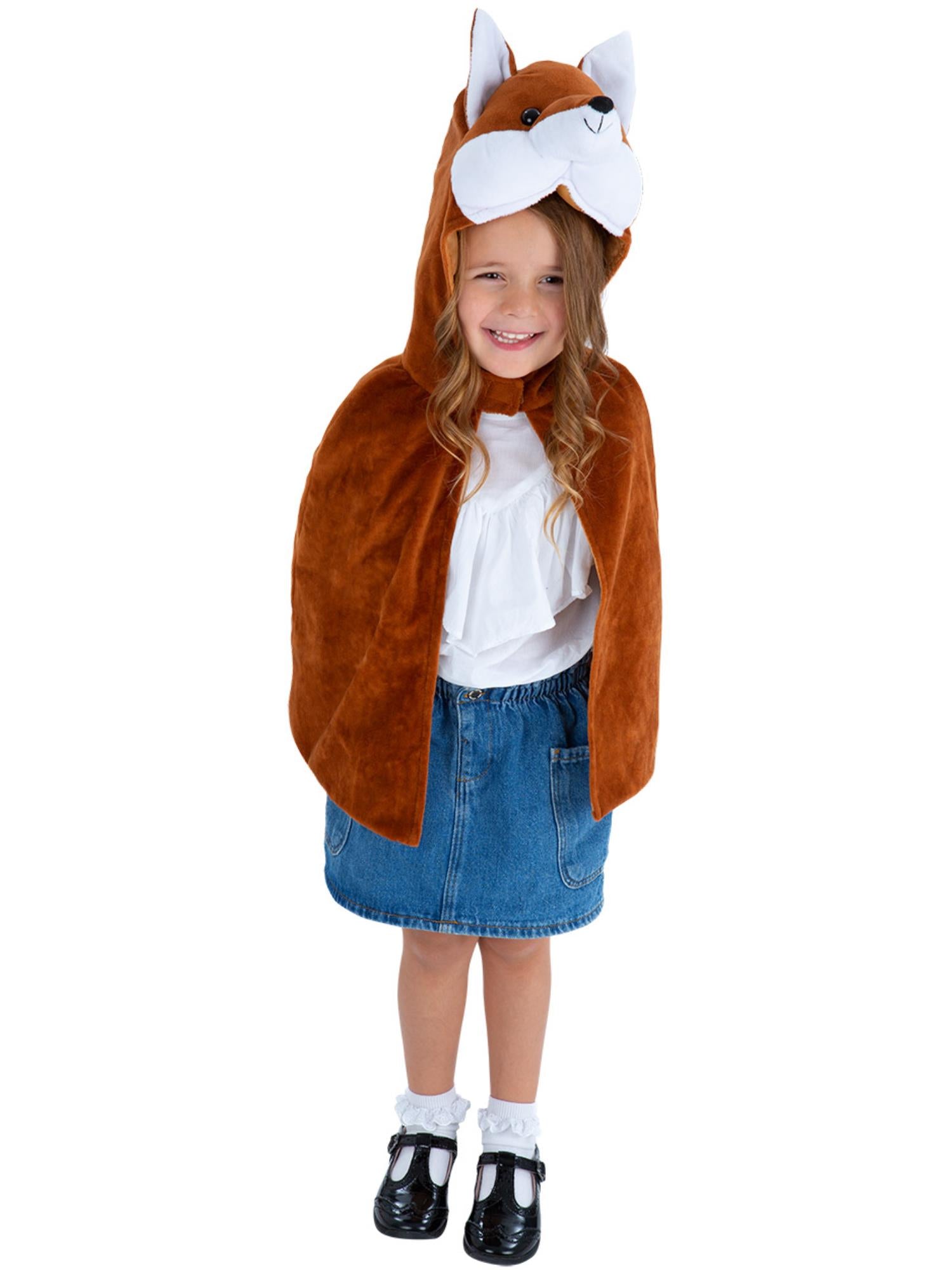 smiffys-fever-fuchs-pl-sch-cape-kinder-braun-4-7-jahre image 1