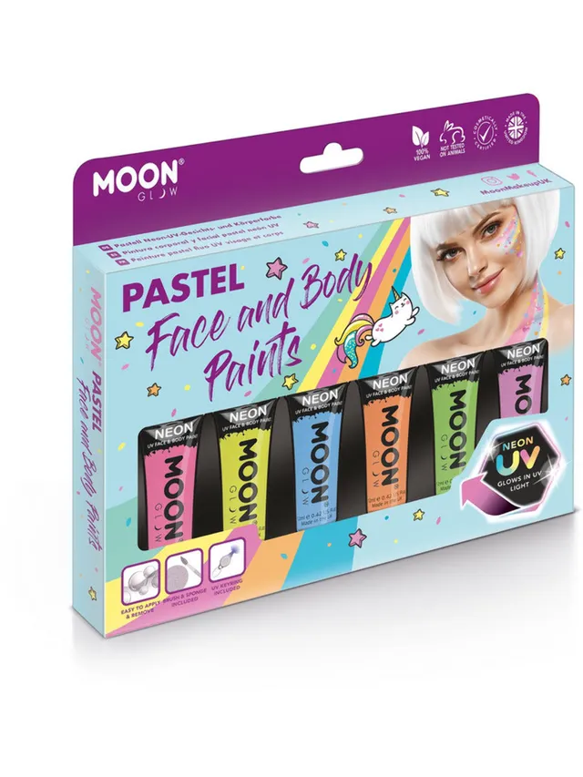 smiffys-makeup-fx-moon-glow-uv-schminke-6-farben-pastell image 1