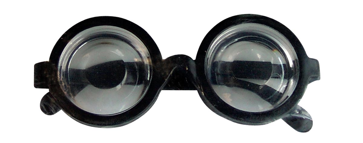 rubies-myope-brille-gro-e-gl-ser-schwarz-karneval image 2