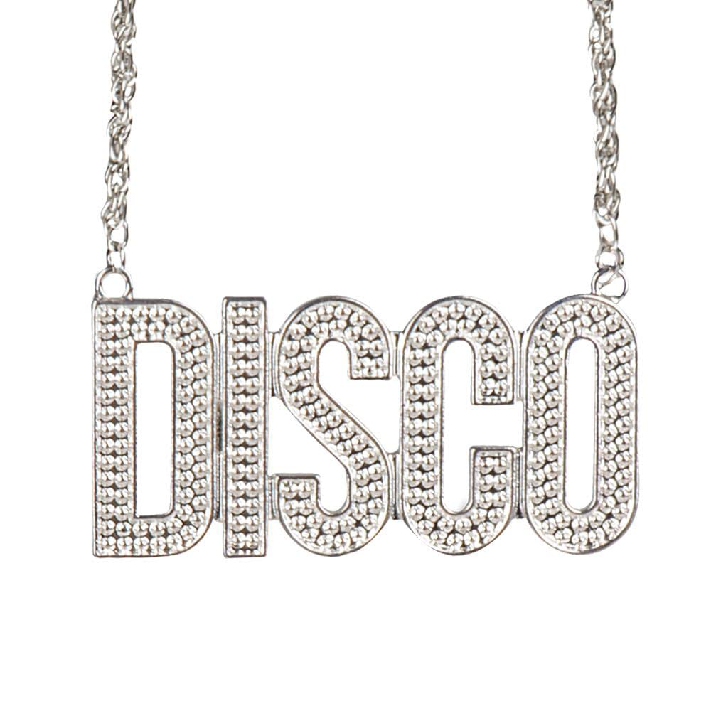 boland-disco-necklace-kette-silber-60-cm-70er-party image 1