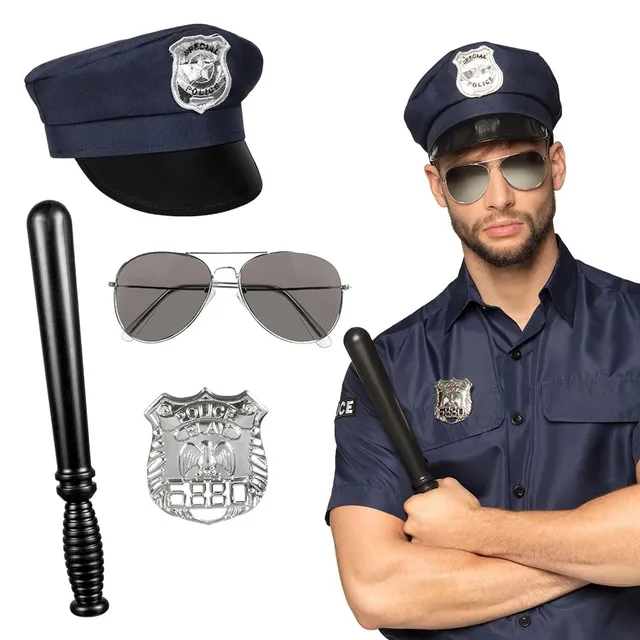 boland-polizei-kost-m-zubeh-r-set-polizist-verkleidung image 1