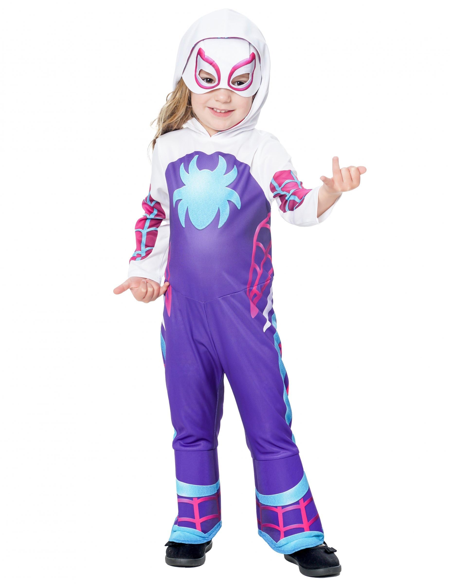 rubie-s-deluxe-ghost-spider-kost-m-kinder-92-104-mit-maske image 1