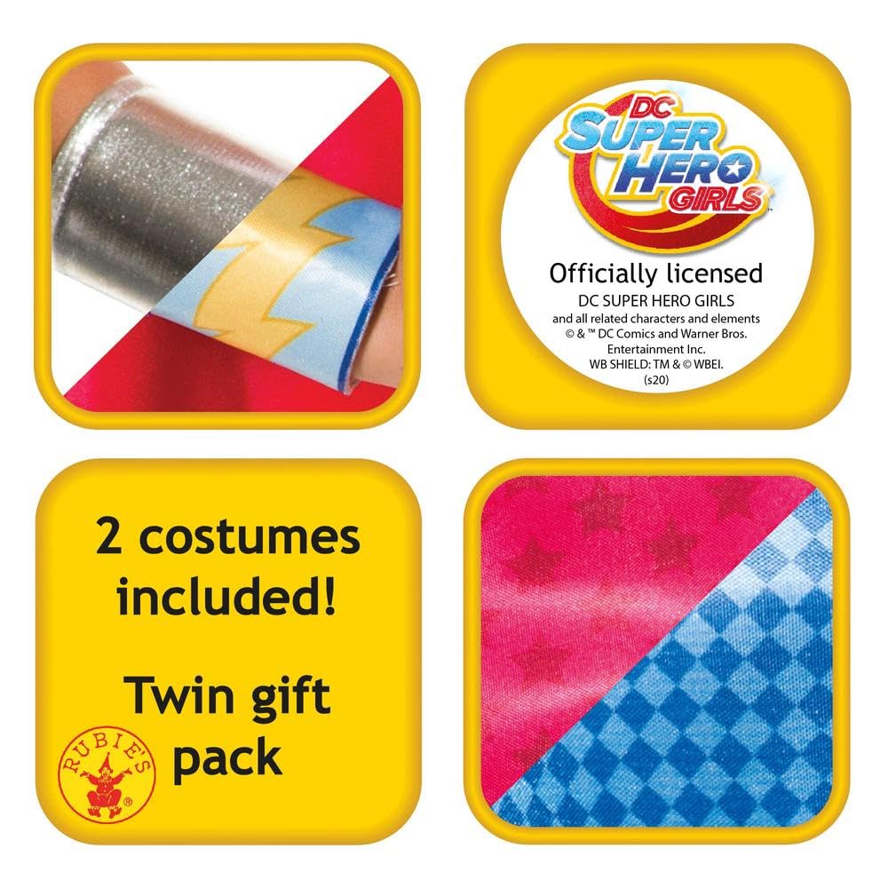 rubie-s-deluxe-supergirl-wonder-woman-kost-m-doppelpack-m-dchen image 3