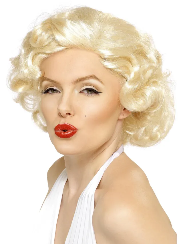 smiffys-fever-blonde-bombshell-per-cke-blond-damen-kurz image 1