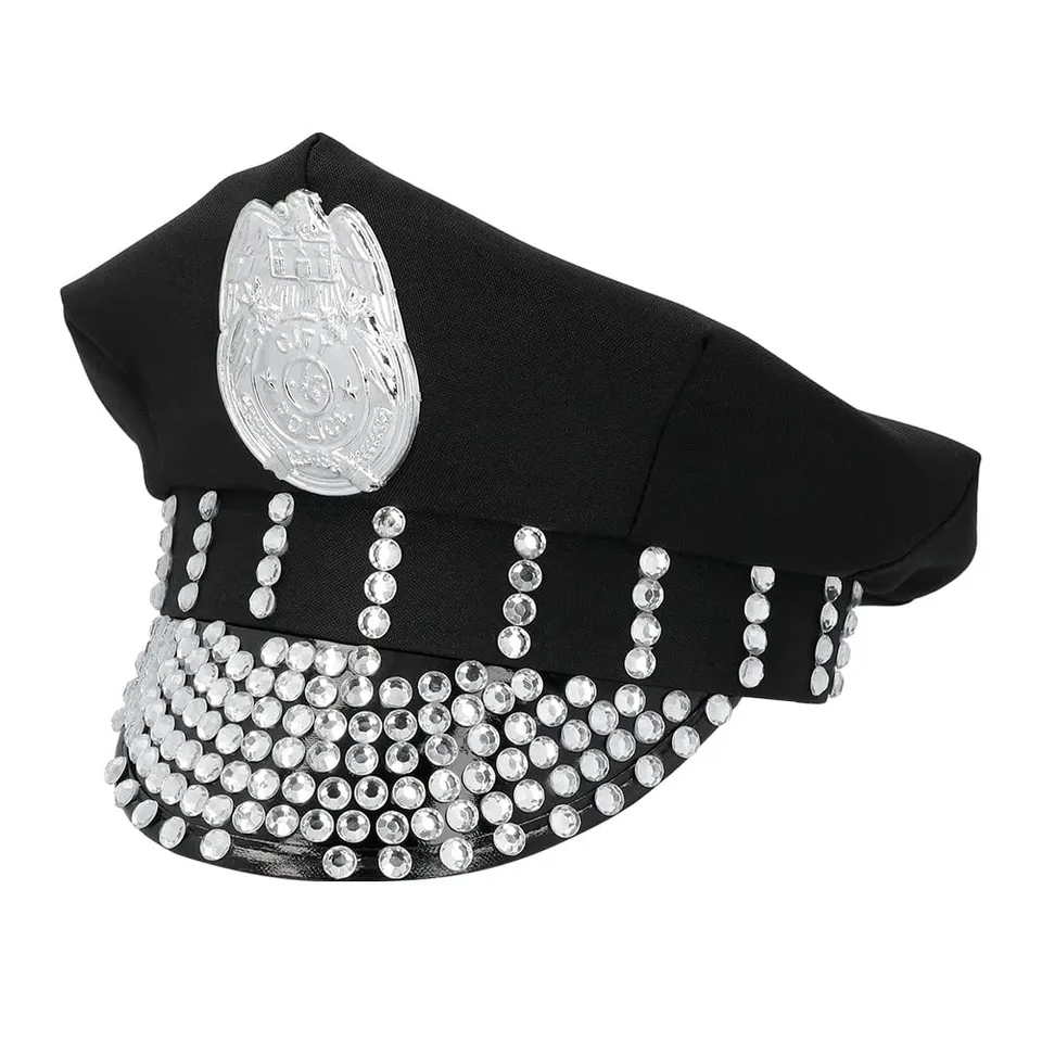 boland-33029-polizei-m-tze-schwarz-abzeichen-einheitsgr-e image 1