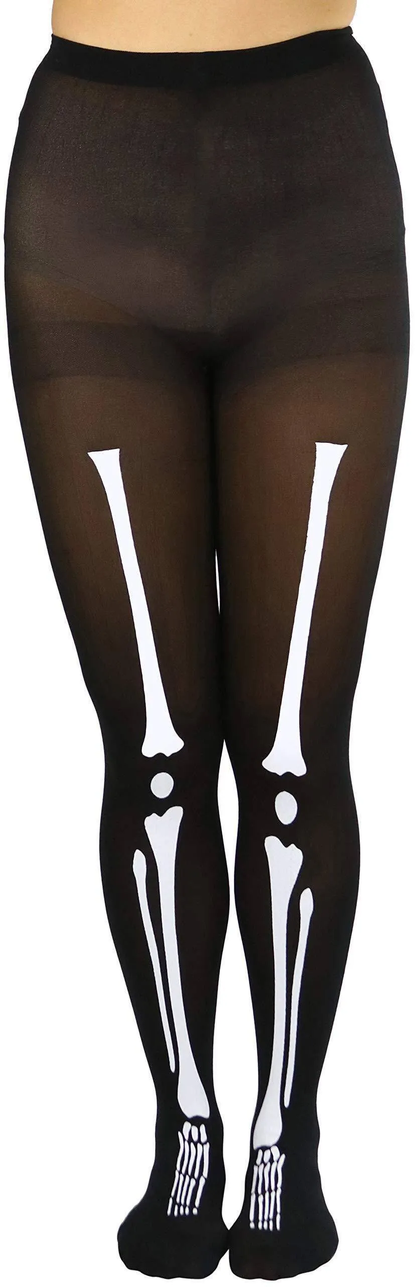 rubies-skelett-strumpfhose-damen-halloween-karneval image 1