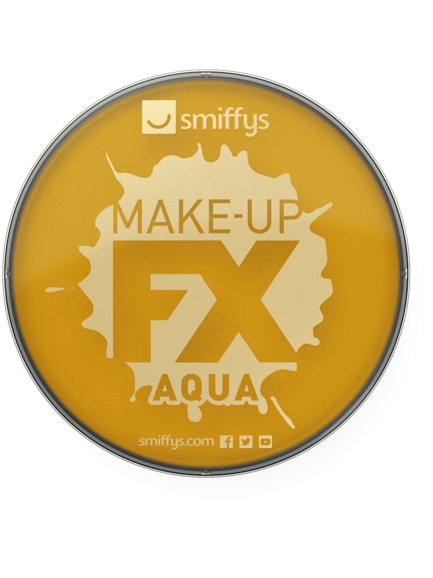 smiffys-make-up-fx-aqua-schminke-metallic-gold-dose image 1