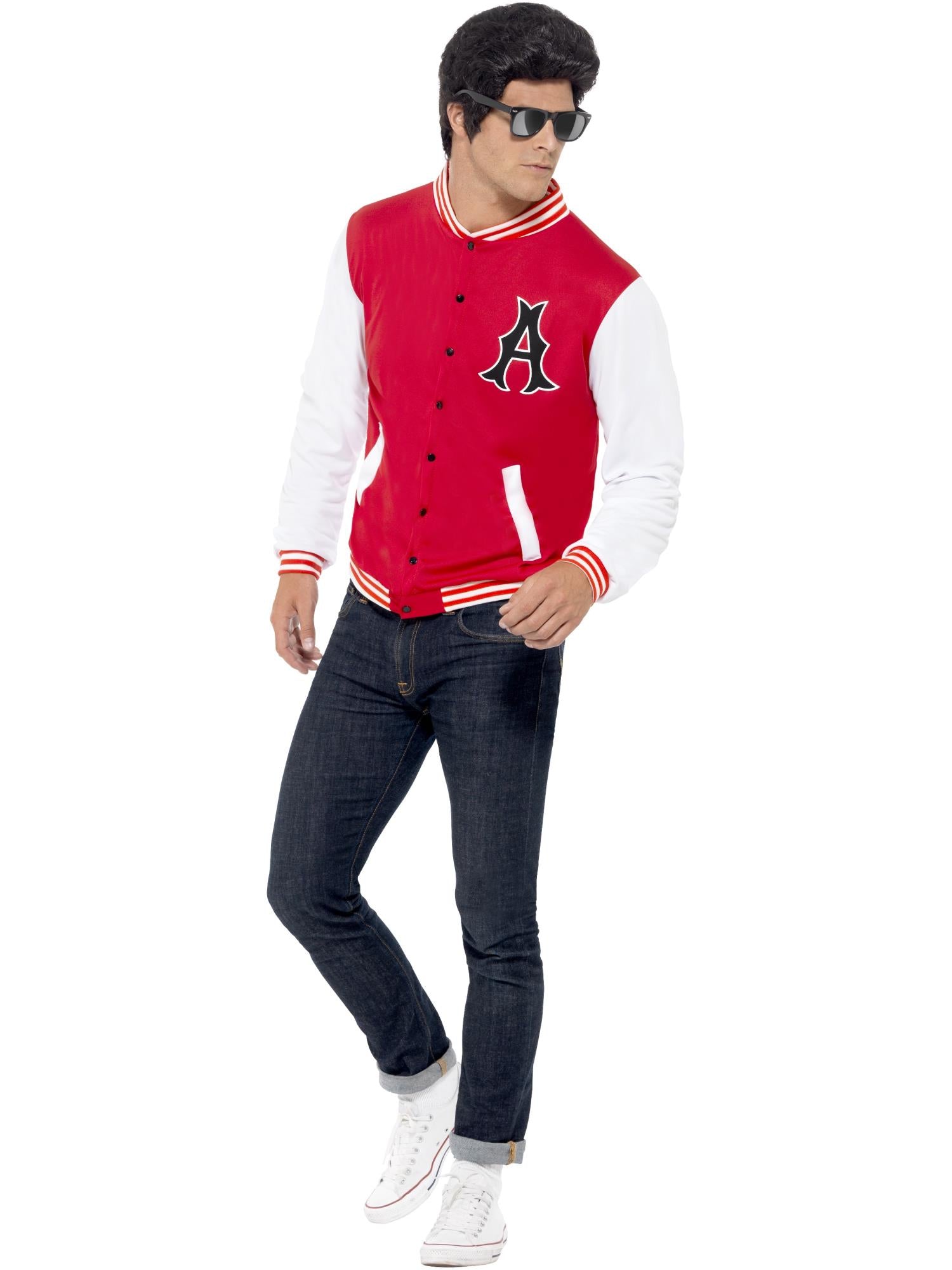 smiffys-fever-50s-college-jock-jacke-rot-gr-m image 1