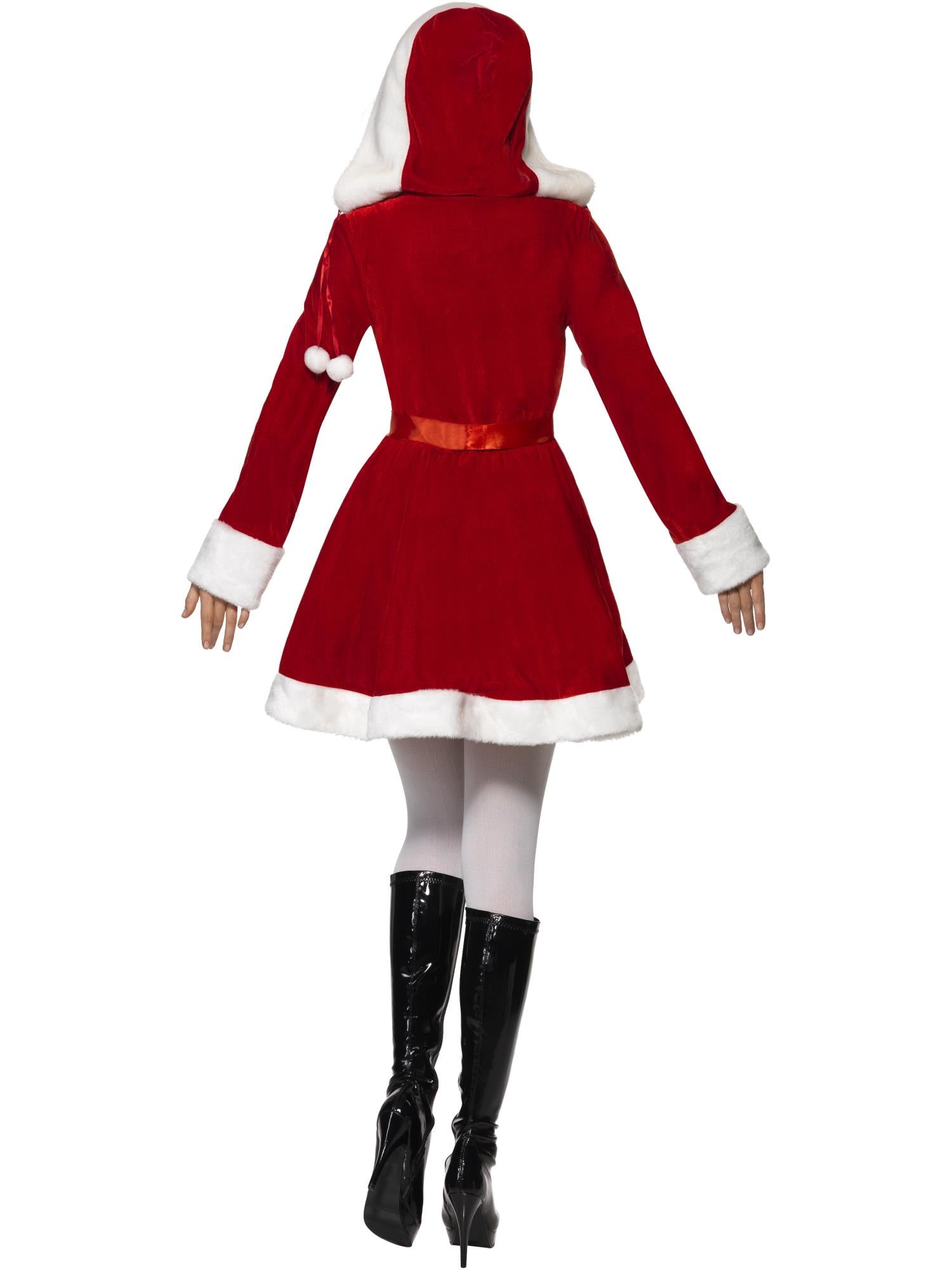 smiffys-fever-miss-santa-kost-m-damen-rot-kapuze-m image 2