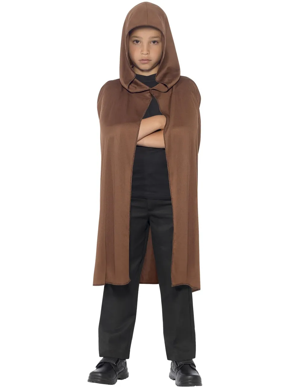 smiffys-fever-kapuzen-umhang-braun-kinder-cape image 1