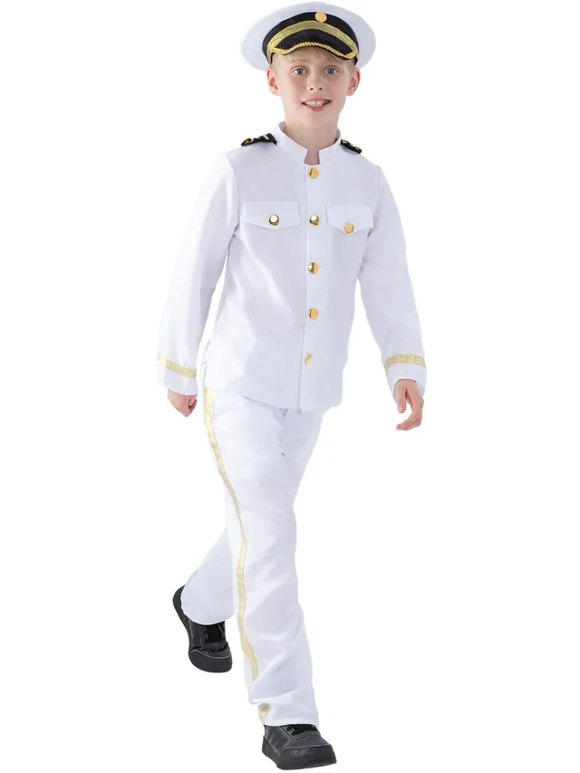 smiffys-fever-kapit-n-kost-m-kinder-wei-jacke-hose-m-tze image 1