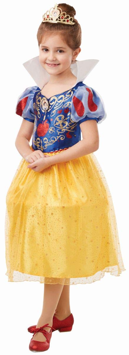 rubie-s-deluxe-schneewittchen-kost-m-m-dchen-5-6-jahre-glitzer image 1