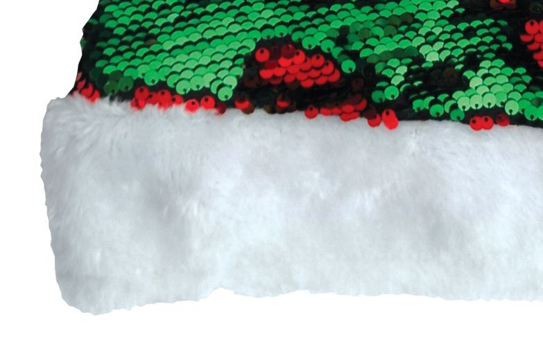 rubies-weihnachtsm-tze-pailletten-rot-gr-n-nikolaus image 2