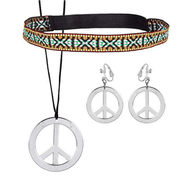 boland-hippie-set-44536-stirnband-peace-schmuck image 1